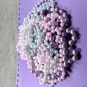 Mixed color simulated pearls for kids